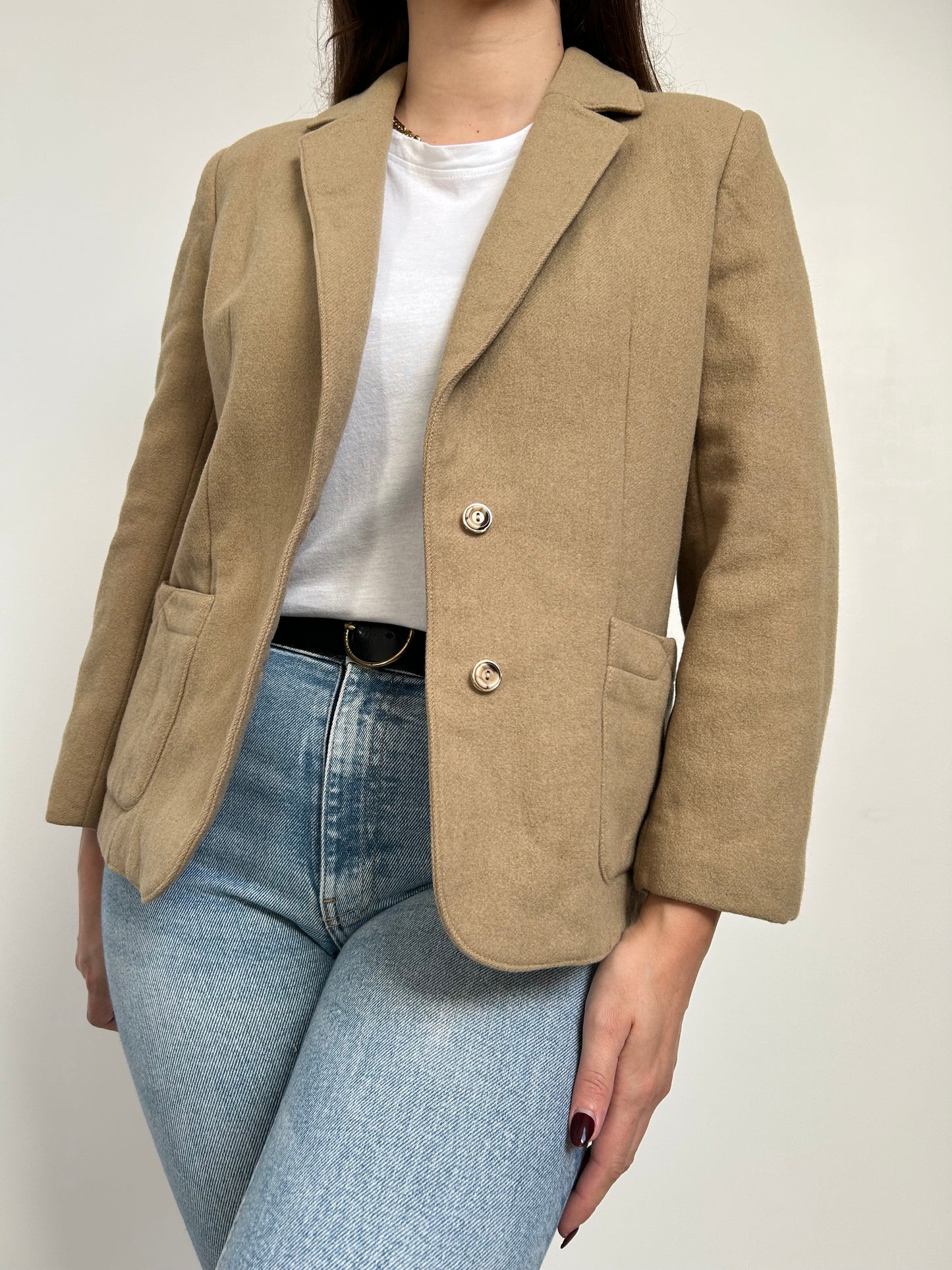 Blazer beige 70s Taille 36