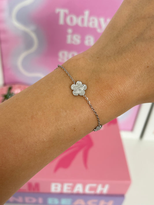 Bracelet Flora Argenté | Acier inoxydable