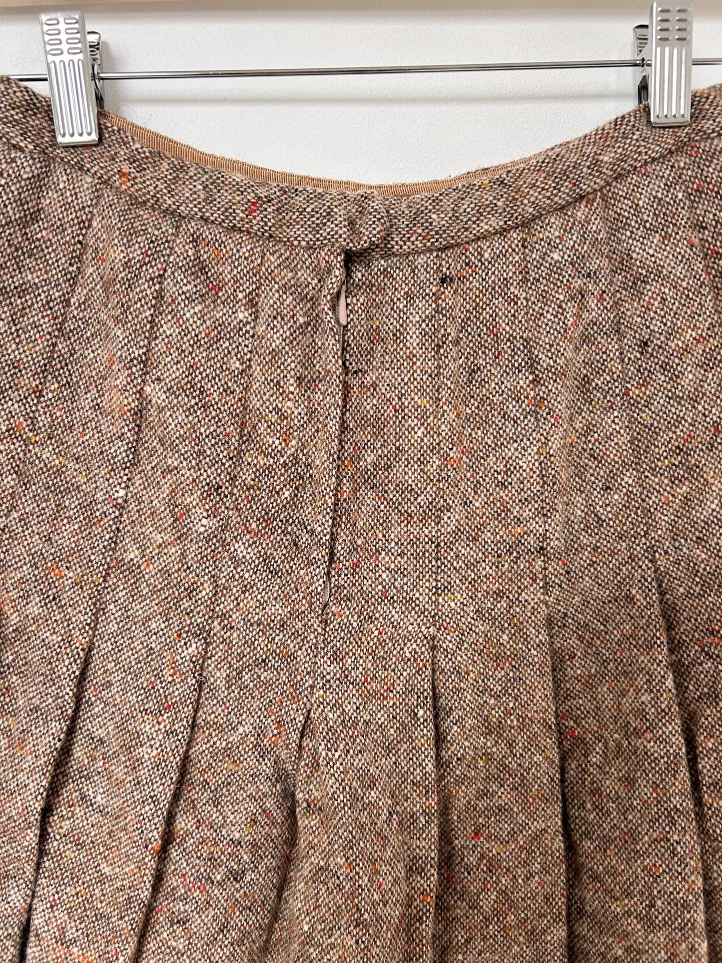 Jupe en tweed plissée 70s Taille 34