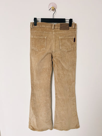 Pantalon en velours côtelé beige 90s Taille 36