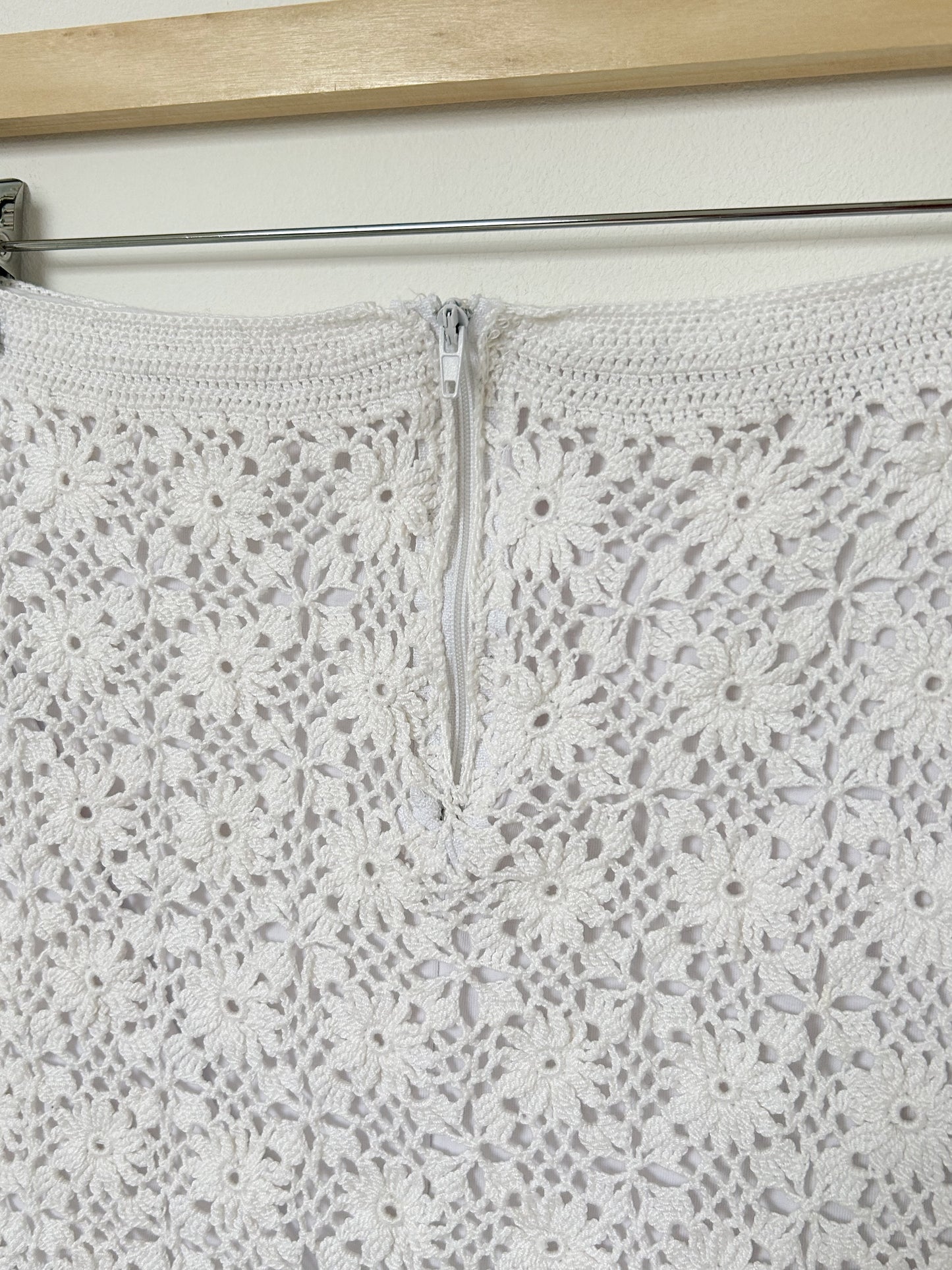 Bustier en crochet blanc 90s Taille  34