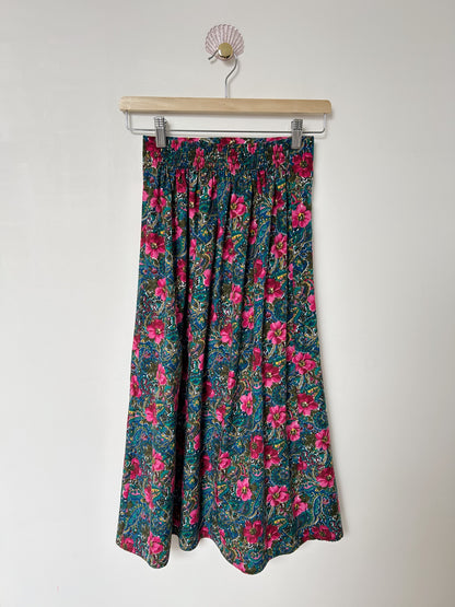 70s pleated floral skirt Size 34