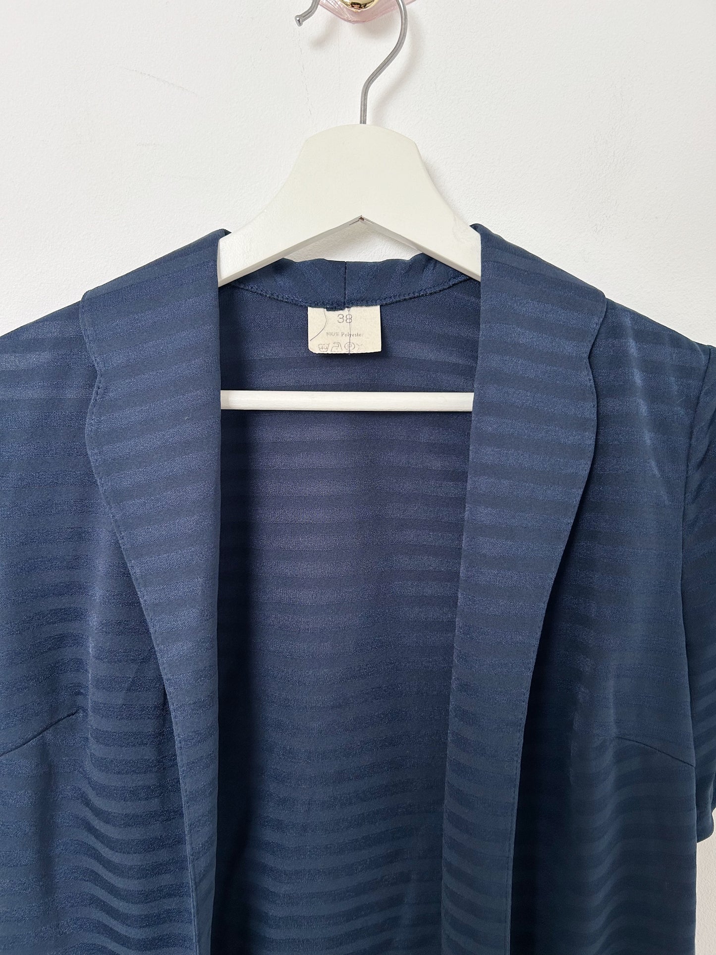 Blouse bleu marine lignée vintage Taille 34/36