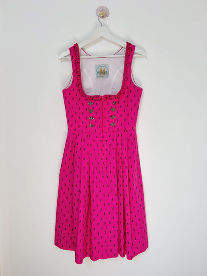 Robe autrichienne rose vintage Taille 34