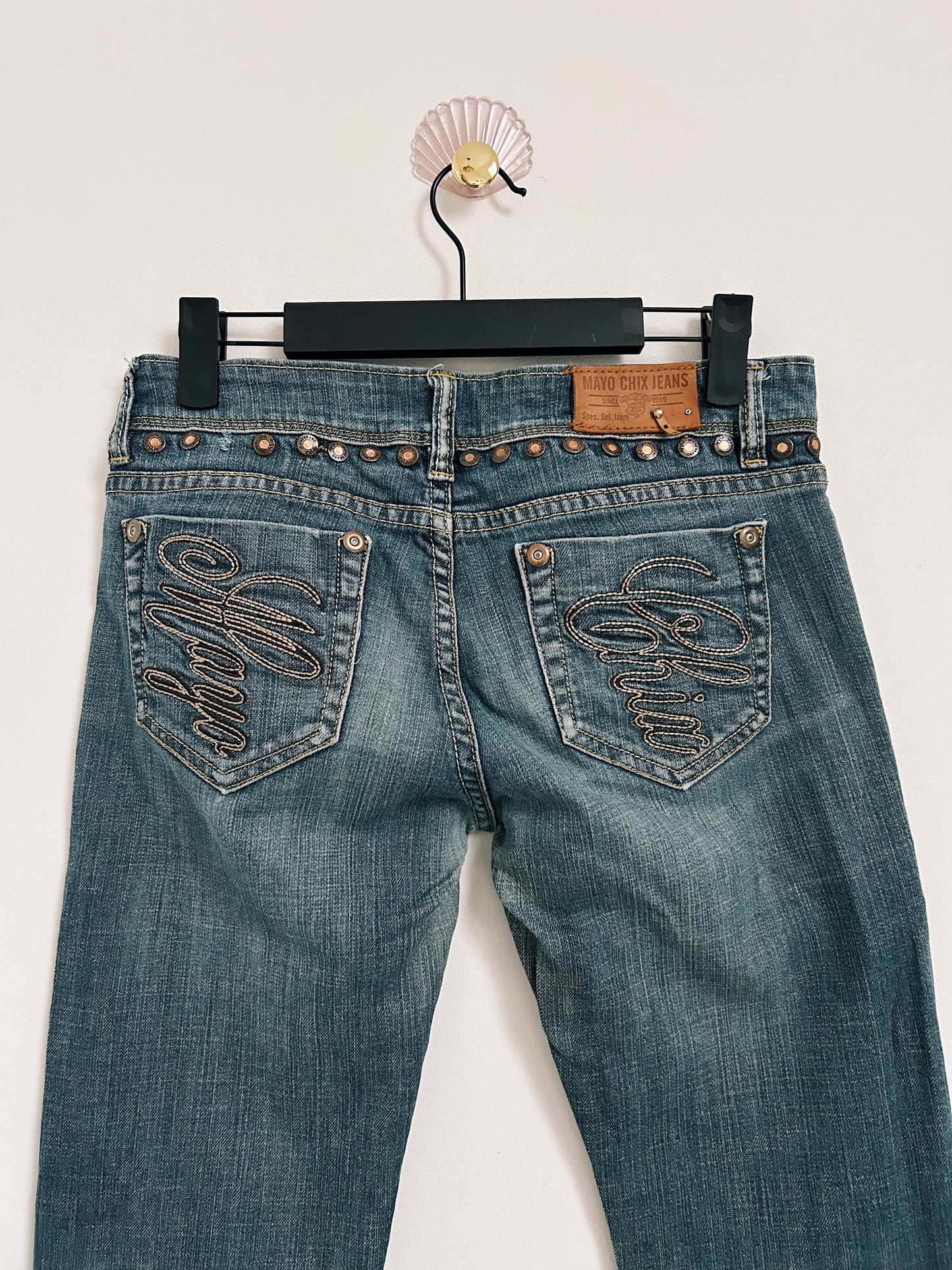 Jeans taille basse clouté 90s Taille 36