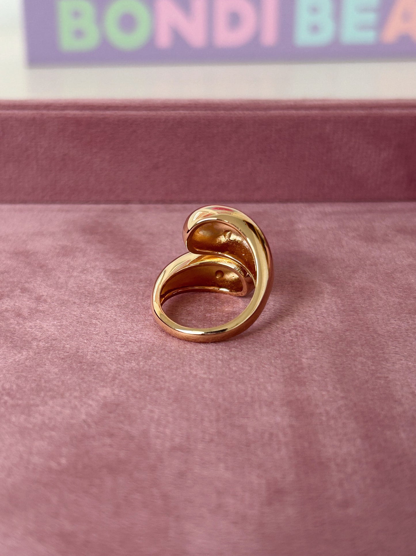 Gold plated Opera ring