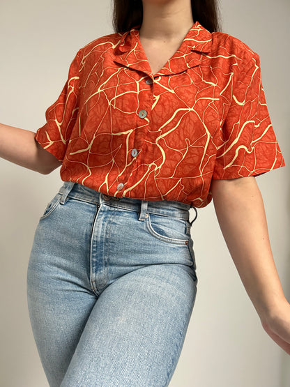 Chemise oversize à motifs 90s Taille 38 à 42