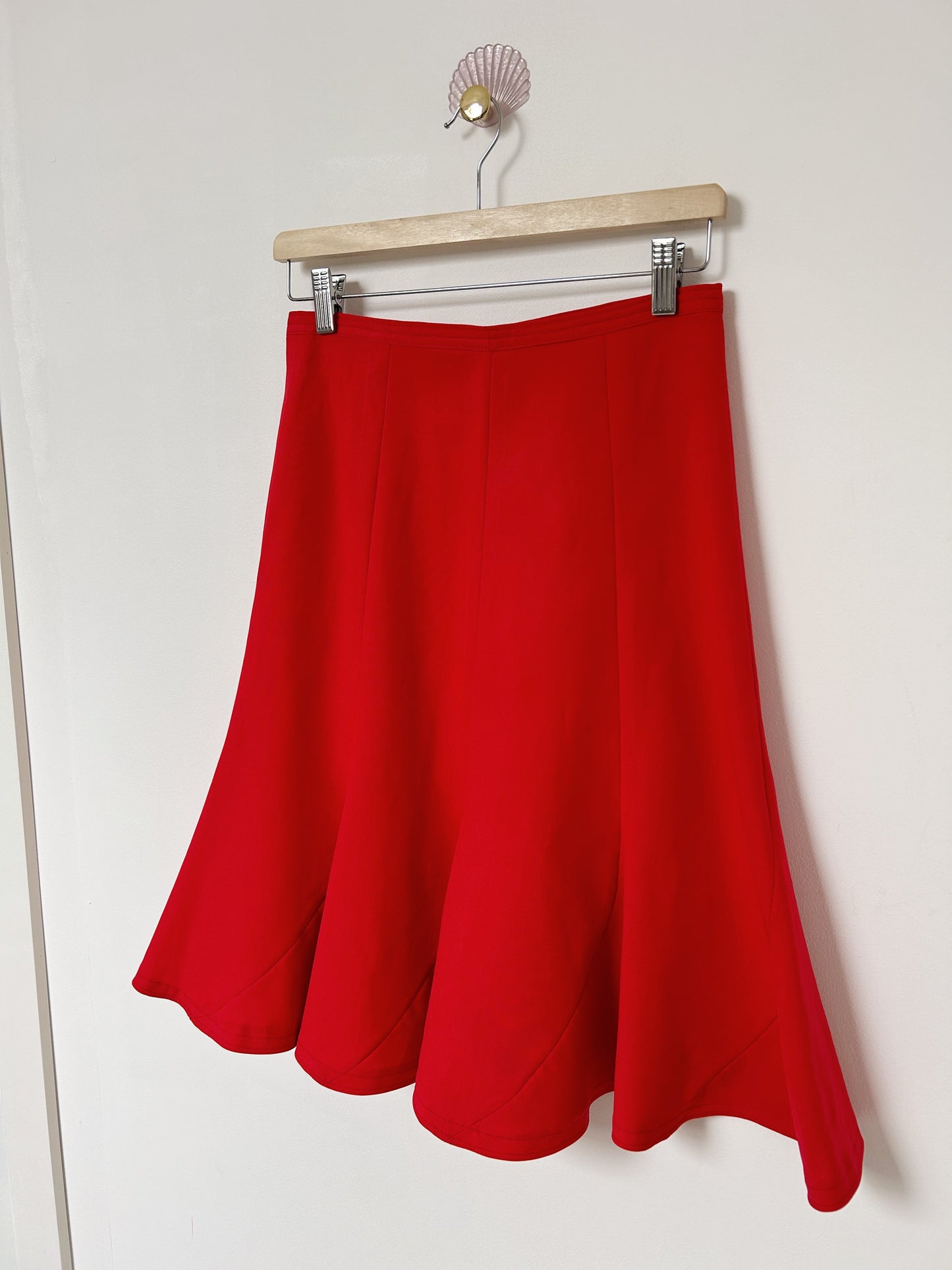 Jupe rouge évasée 70s Taille 36