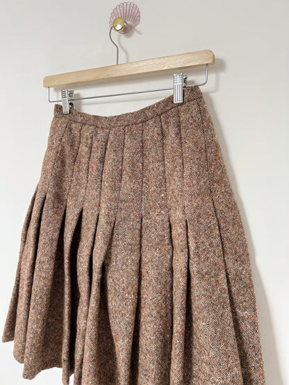 Jupe en tweed plissée 70s Taille 34