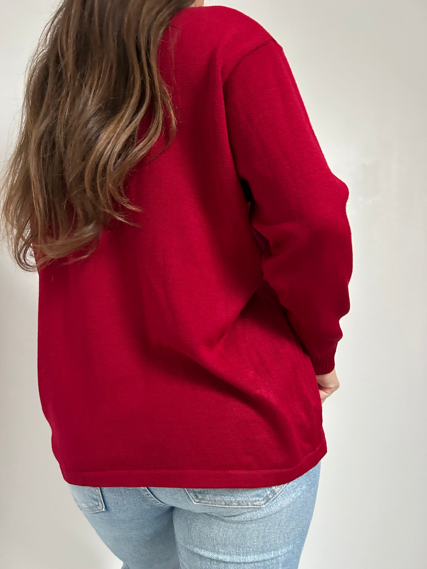 Pull bordeaux 80s Taille 42