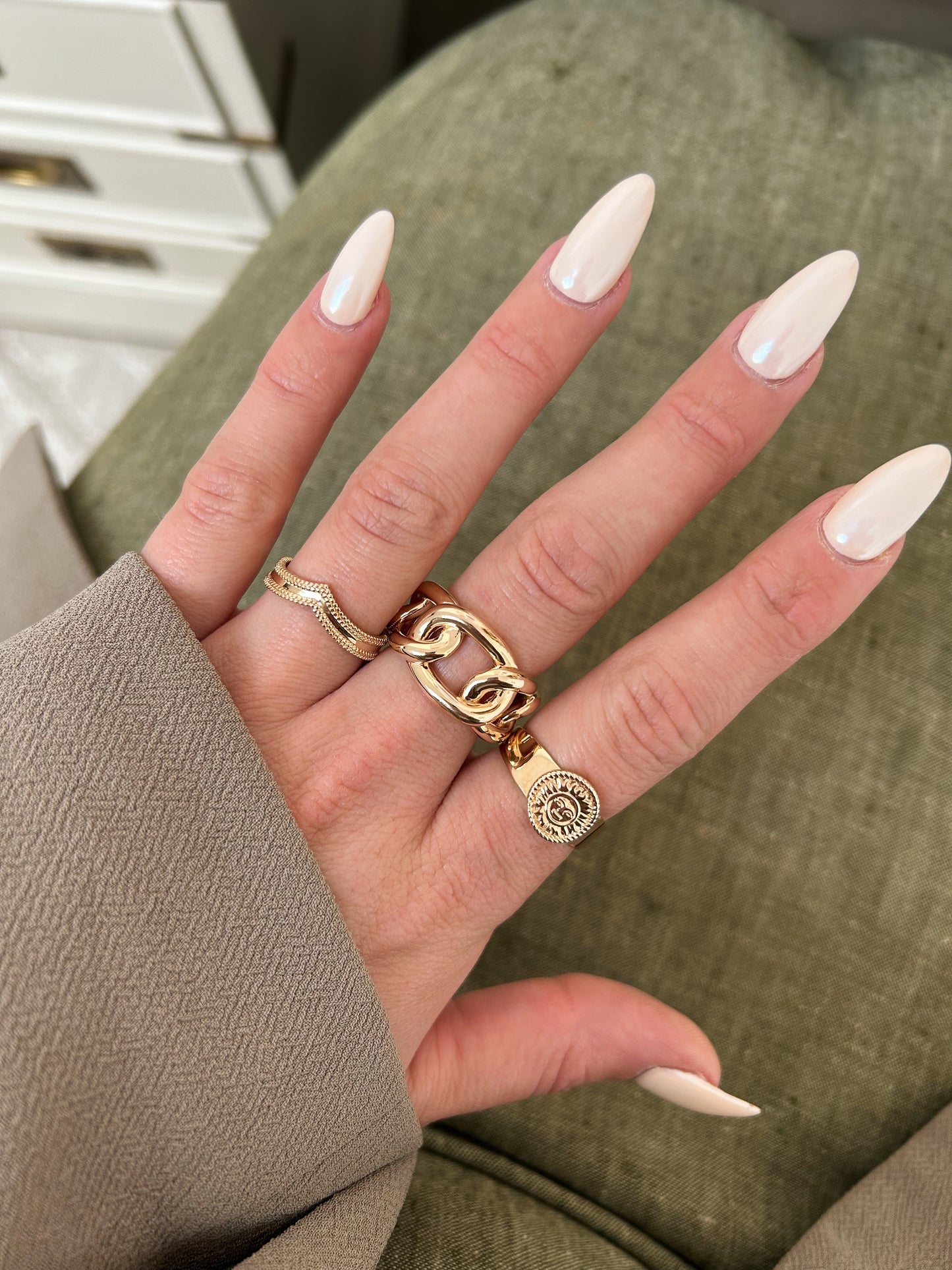 Gold plated Félicie ring