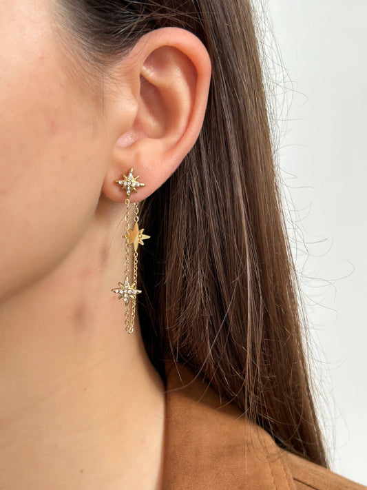 Boucles d’oreilles Starly Doré | Acier inoxydable