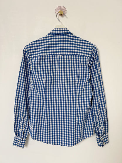 Chemise à motif Vichy bleu vintage Taille 36