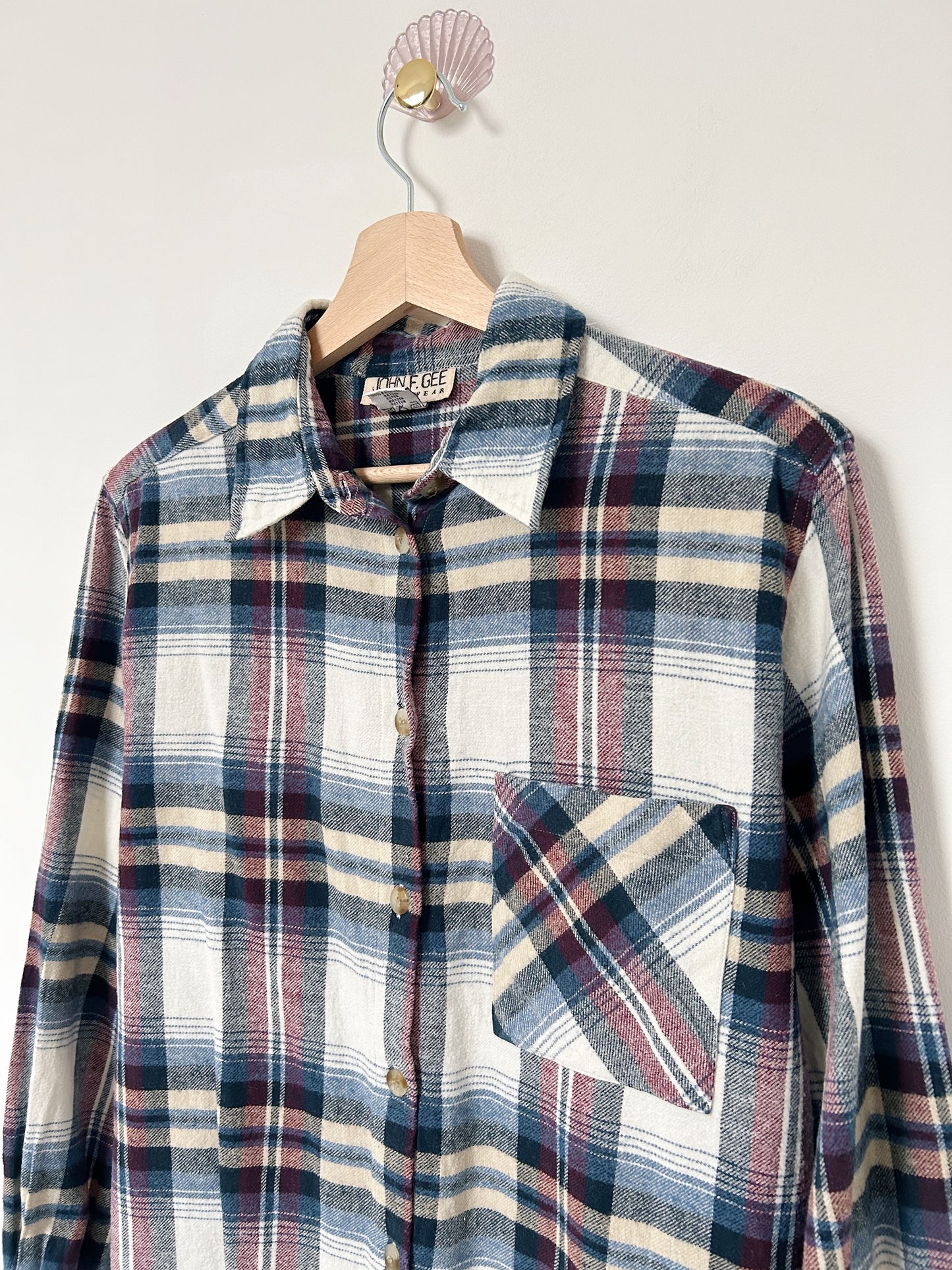 Chemise en flanelle à carreaux 90s Taille 36/38