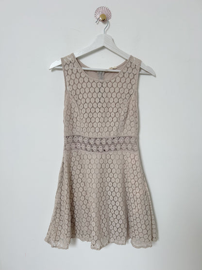 Grey crochet dress Size 38/M