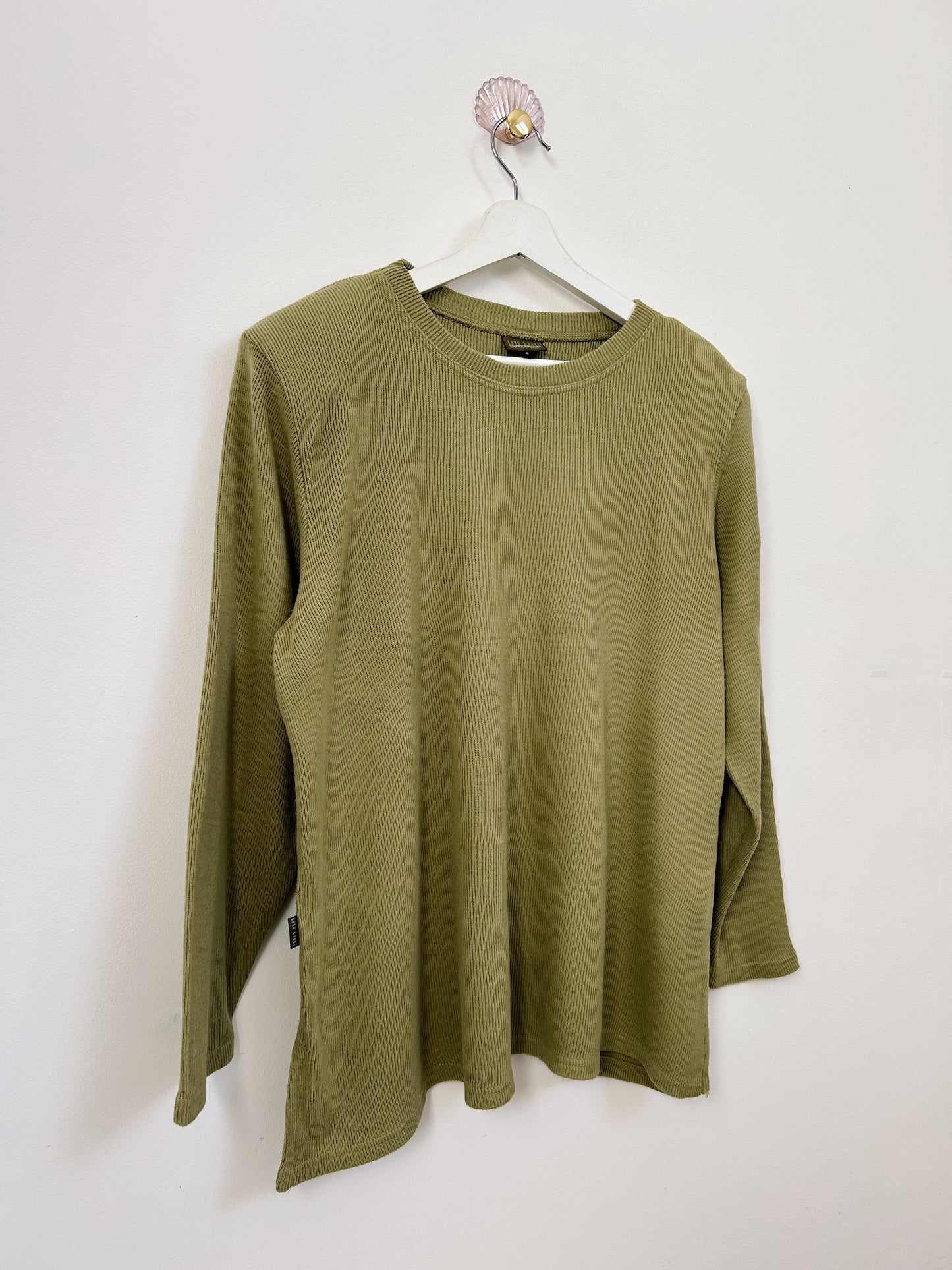 Light khaki ribbed sweater 90s Size 42