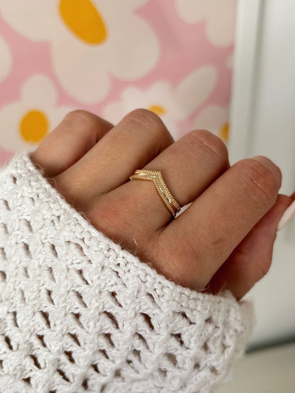 Gold plated Félicie ring