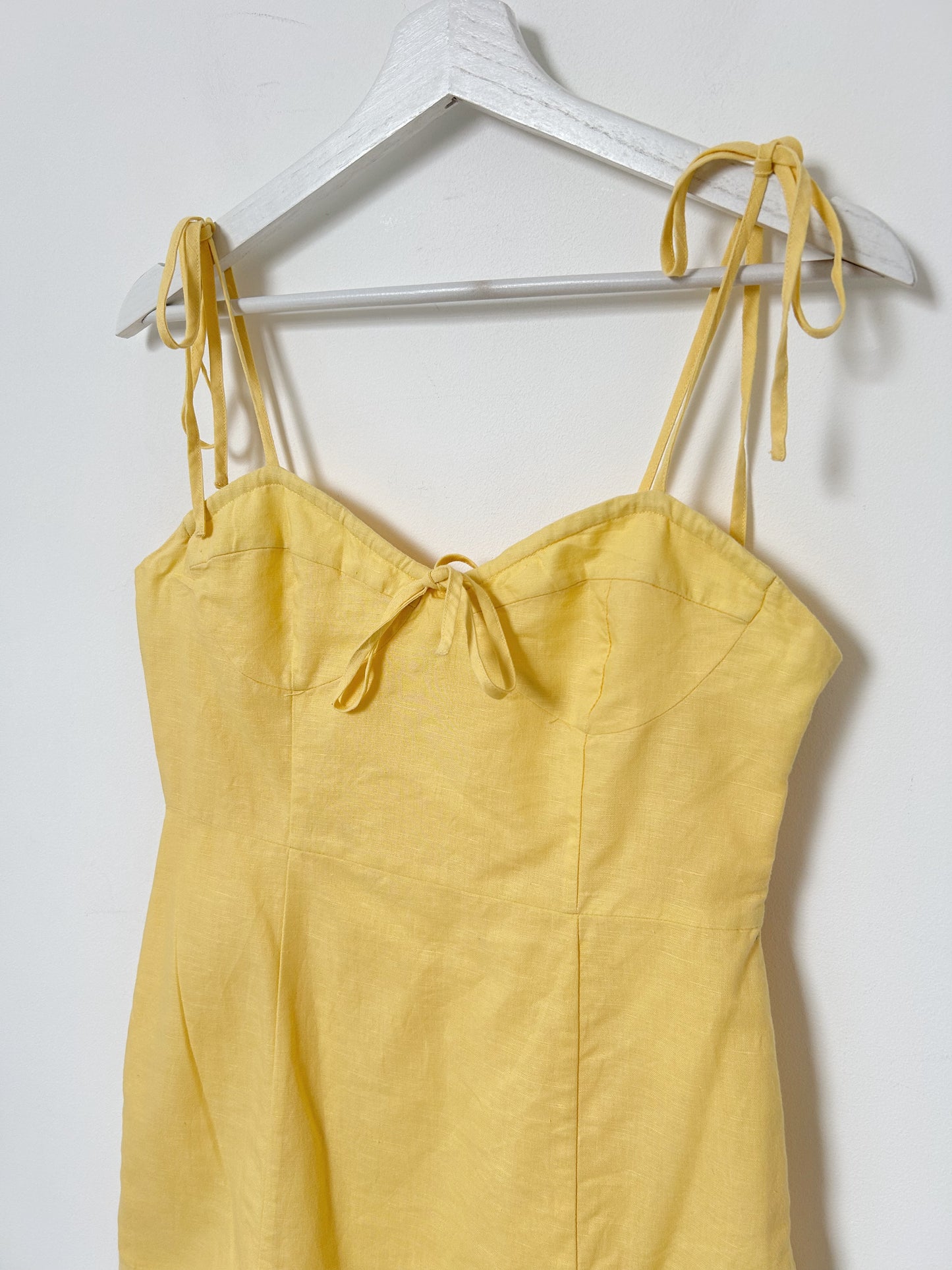 Little yellow linen dress Size 36