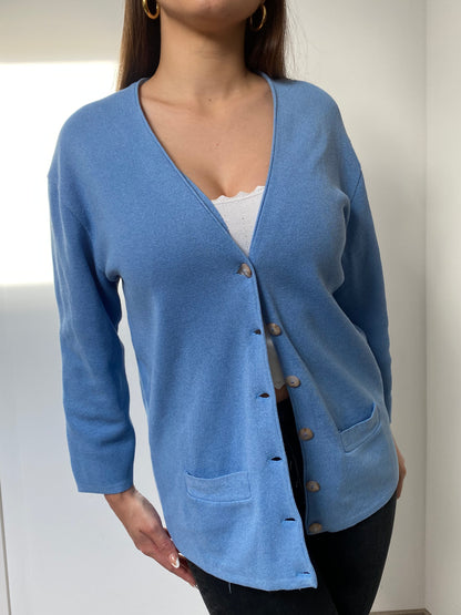 Cardigan bleu clair 80s Taille 38