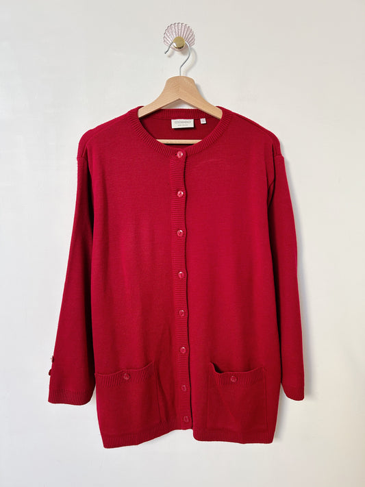 Cardigan rouge bordeaux vintage Taille 40