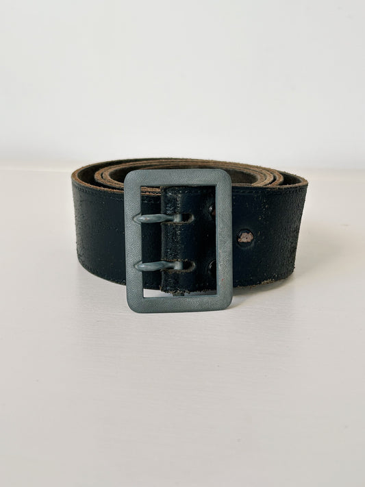 Ceinture en cuir noir 90s