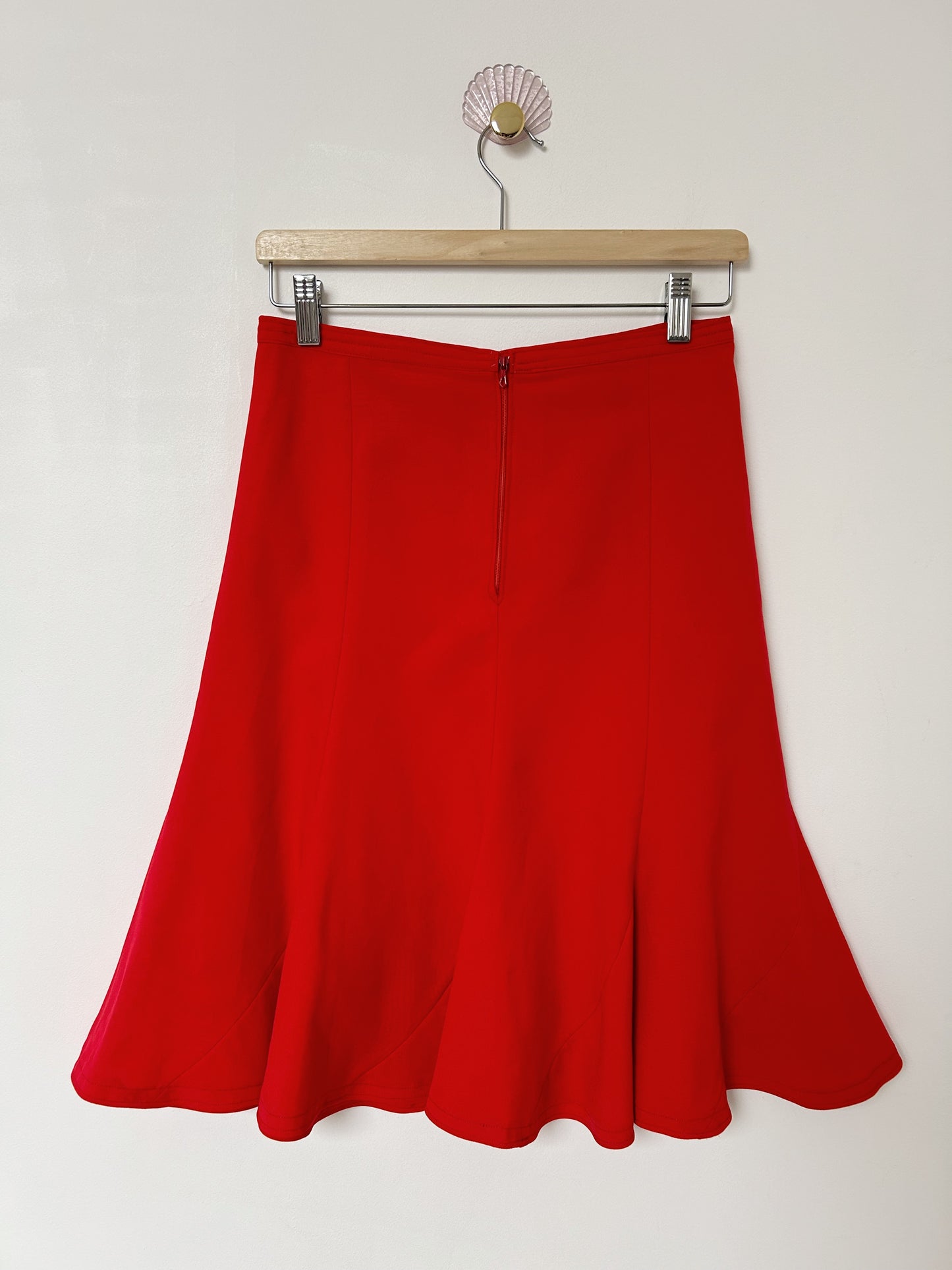 Jupe rouge évasée 70s Taille 36