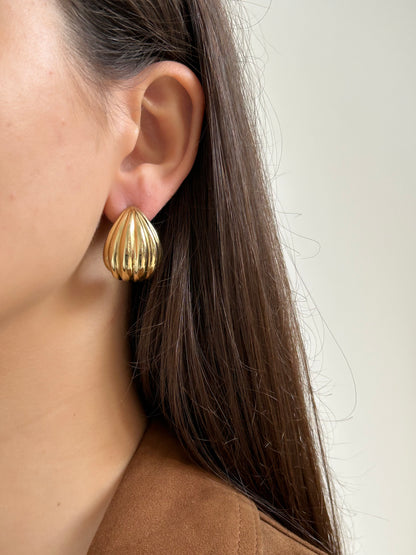 Boucles d’oreilles Shell | Acier inoxydable