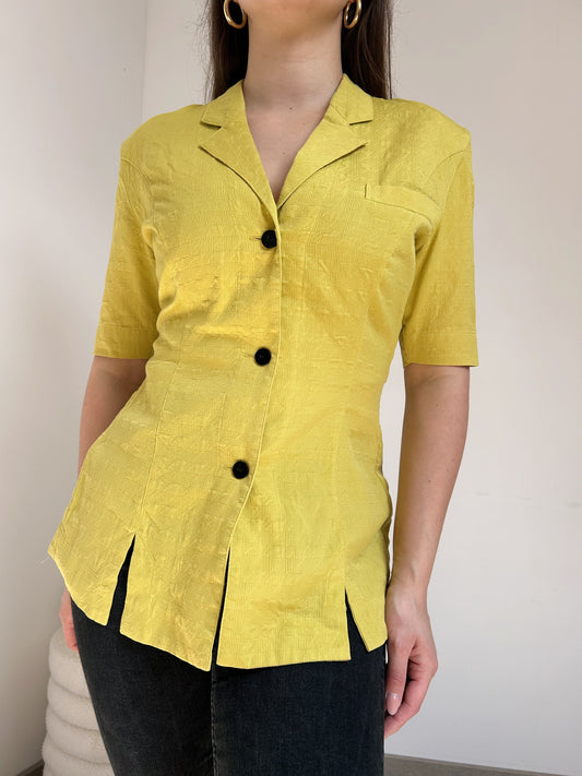 Chemise cintrée lime 90s Taille 38