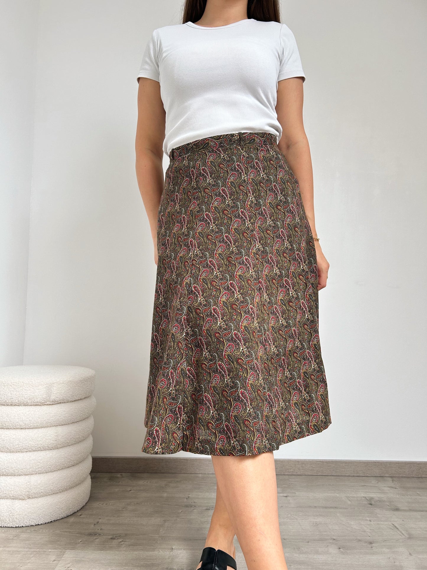 70s patterned skirt Size 38