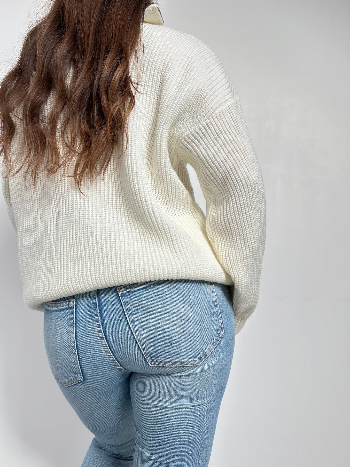 Pull en maille zippé 90s Taille 38/40