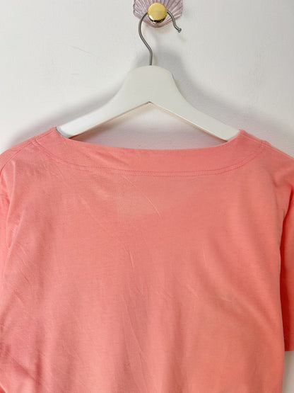 90s Coral Embroidered Oversized T-Shirt Size 38