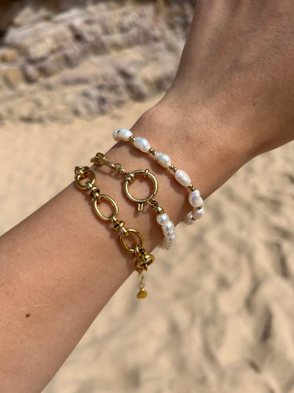 Bracelet Rita | Acier inoxydable et perles