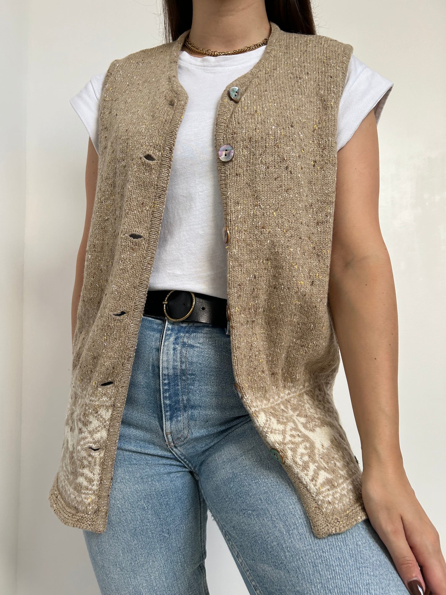 Gilet sans manches à motifs 90s Taille 36/38