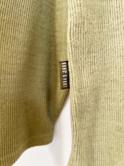 Light khaki ribbed sweater 90s Size 42