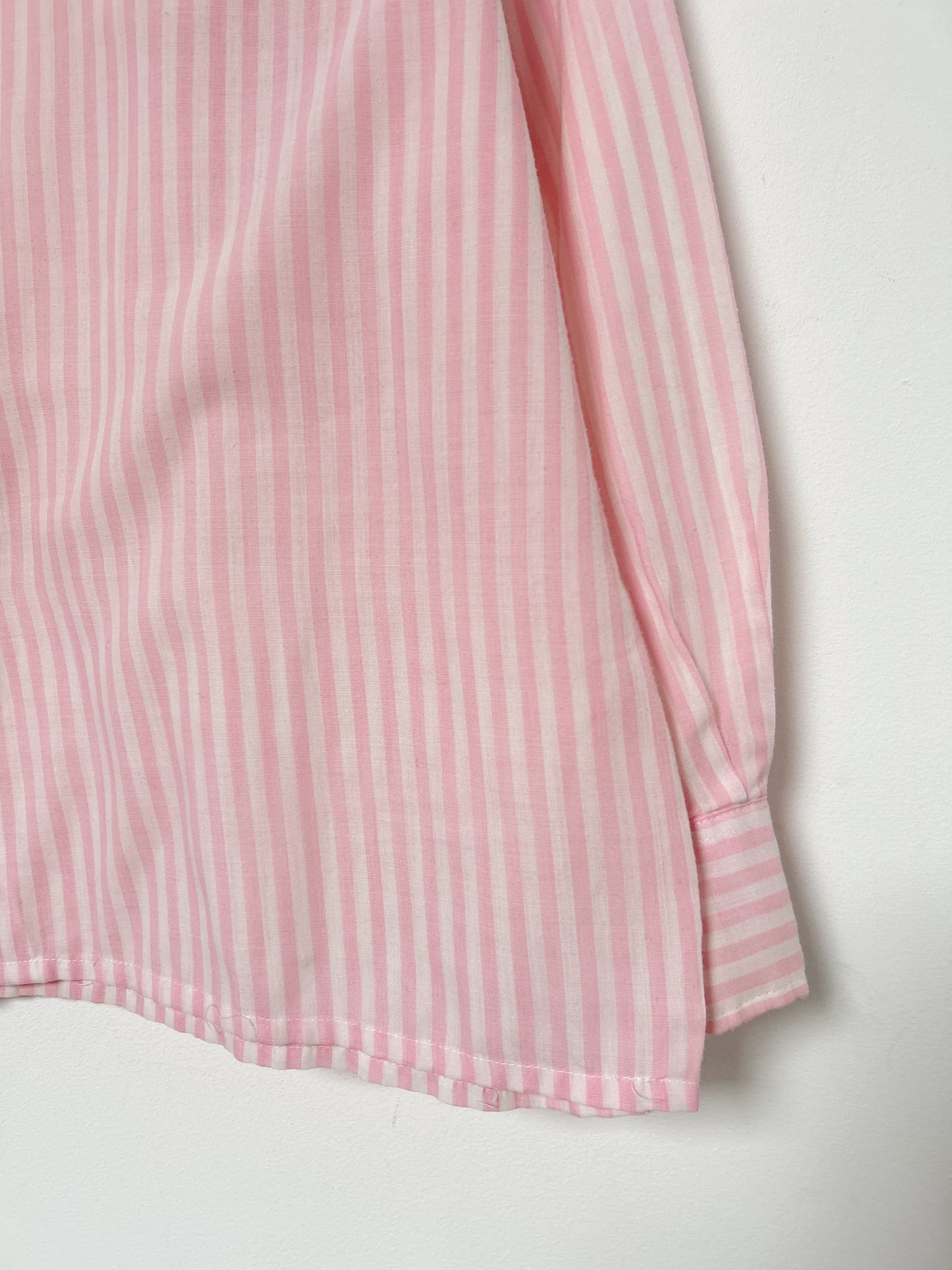 Chemise oversize lignée rose et blanc 90s Taille 36 à 40