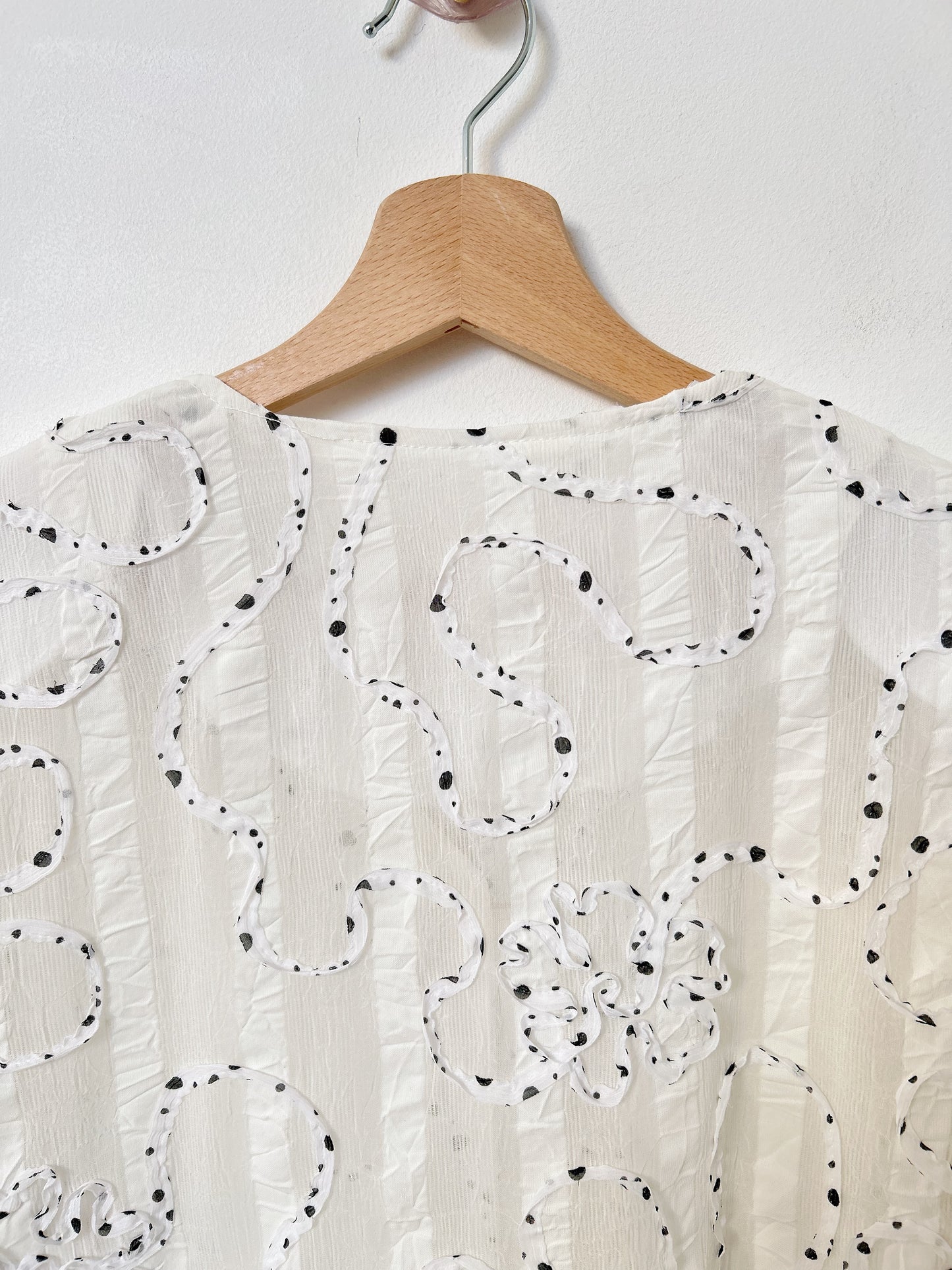 Chemise oversize à fleurs texturées 90s Taille 36/38