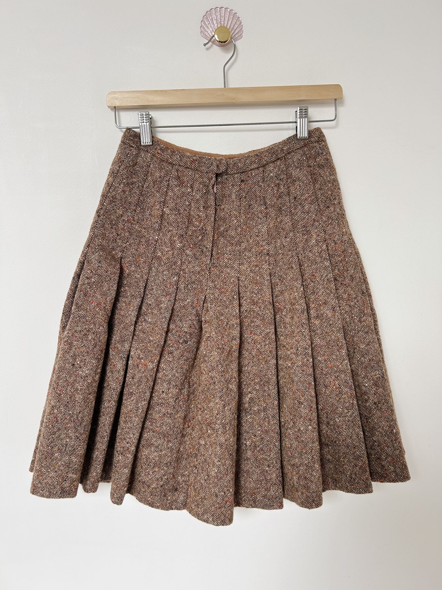 Jupe en tweed plissée 70s Taille 34