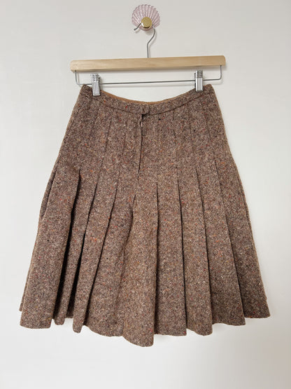 Jupe en tweed plissée 70s Taille 34