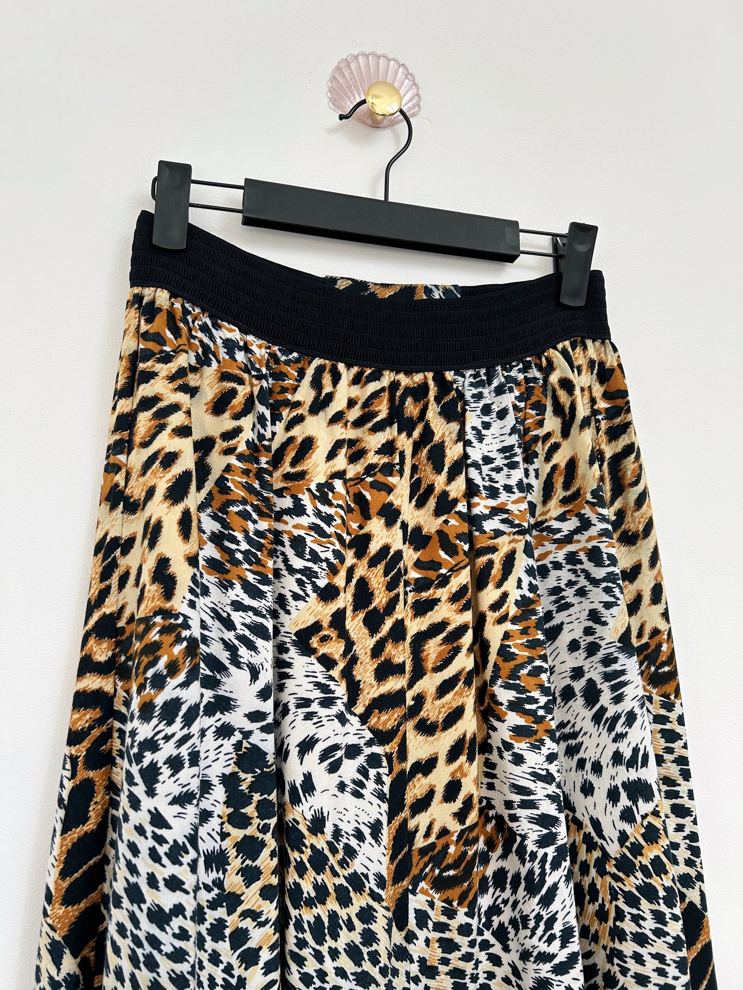 80s Animal Print Skirt Size 36/38