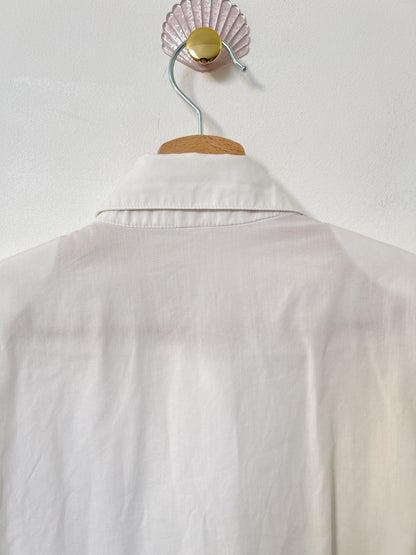 Chemise blanche à broderie lettre  90s Taille 38