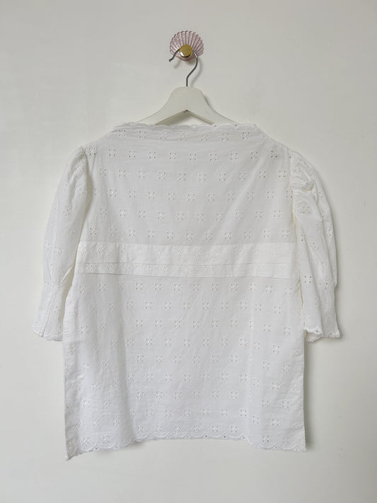 Blouse oversize broderie anglaise vintage Taille 36