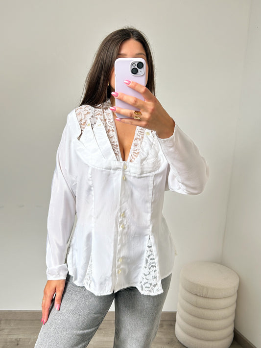 90s Lace Shirt Size 40