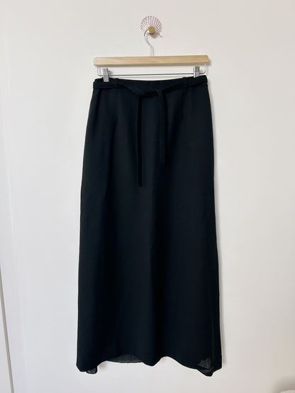 Black maxi skirt 70s Size 36