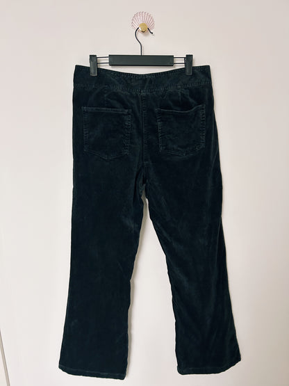 Black velvet pants 90s Size 40