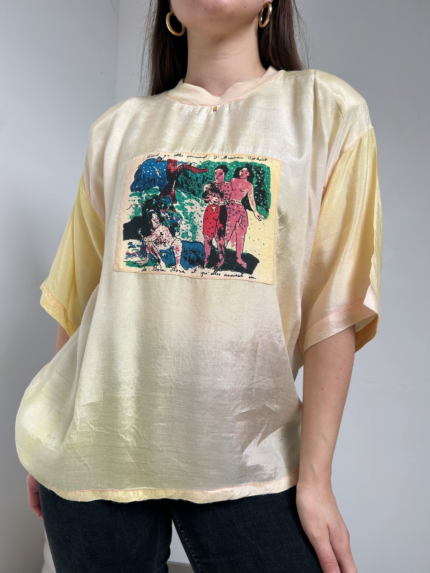 T shirt oversize avec dessin 90s Taille 38 à 42