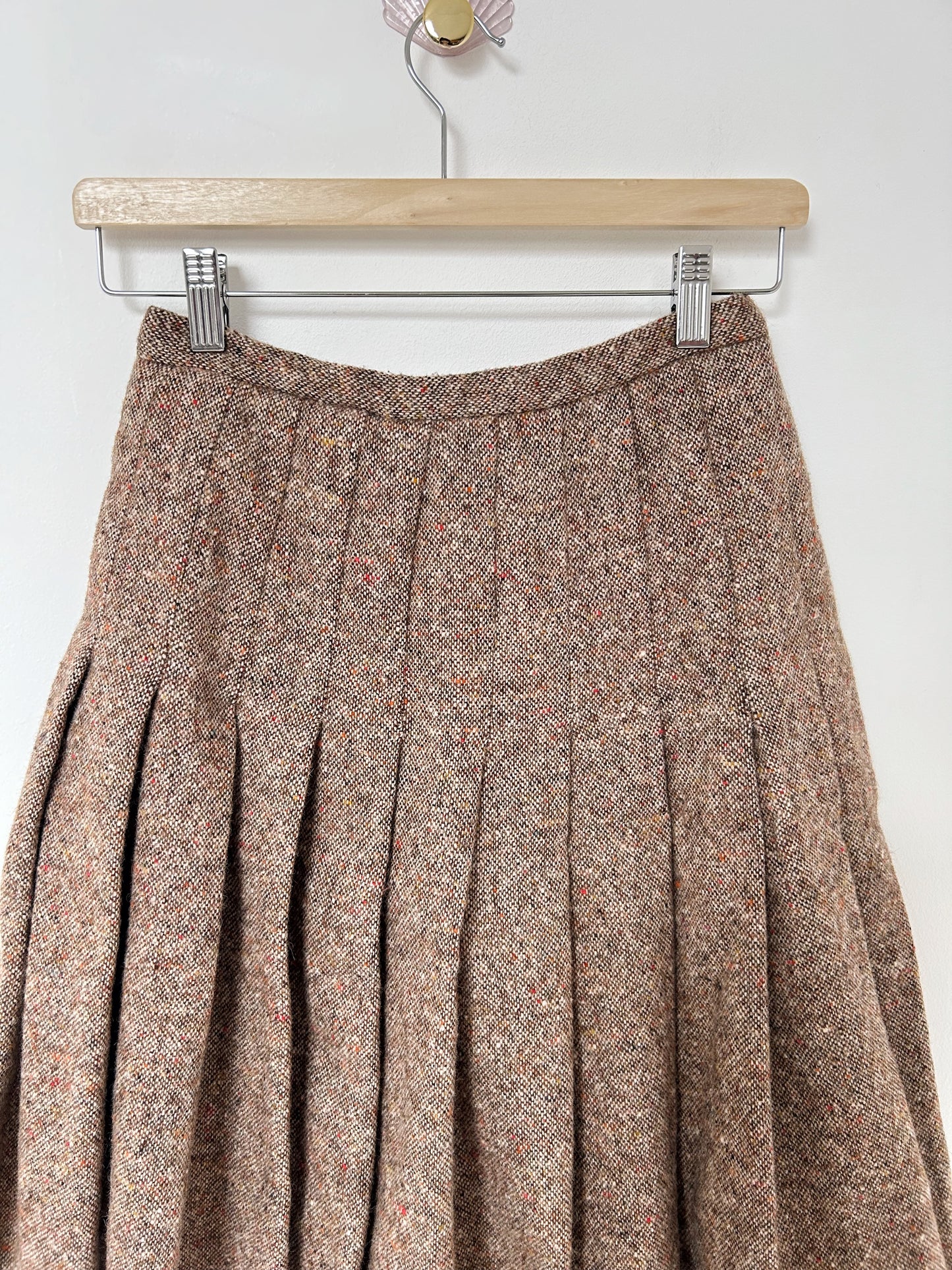 Jupe en tweed plissée 70s Taille 34