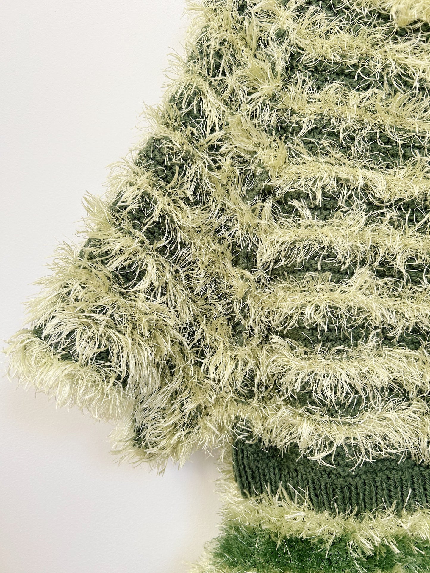 80s Green Hairy Sweater Size 38