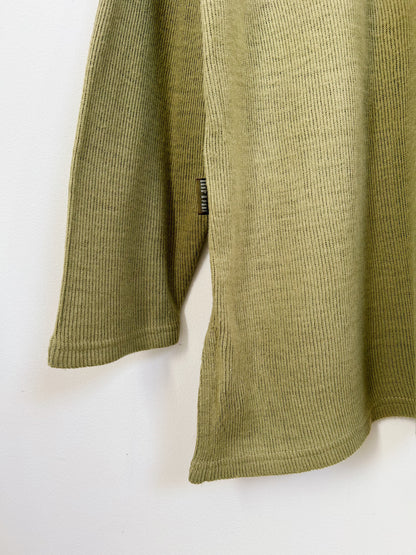 Light khaki ribbed sweater 90s Size 42